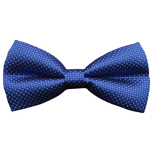 Endery Men’s Blue & Silver Deluxe Pre-Tied Bow Tie – Elegant & Sophisticated Design