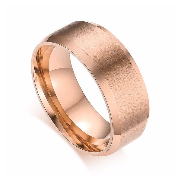 Endery Men’s Simple Rose Gold Band Ring – Sleek & Elegant Design